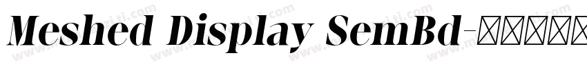 Meshed Display SemBd字体转换